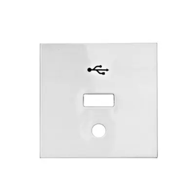 Mască pentru priză USB, alb