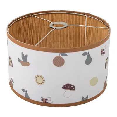Abajur pentru copii alb/maro cu abajur textil ø 34 cm Agnes – Bloomingville Mini