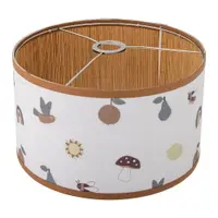 Abajur pentru copii alb/maro cu abajur textil ø 34 cm Agnes – Bloomingville Mini