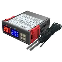 Termostat LCD dublu cu doua sonde de temperatura externe, 230V, STC-3008