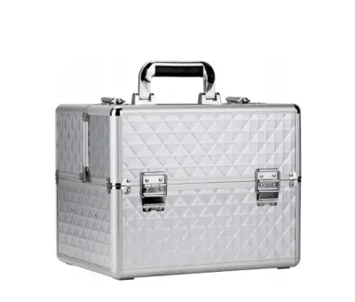 Geanta mare cu organizator | Diamond 3D | SILVER | marimea XL