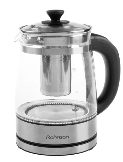 Fierbător electric Rohnson - R-7610, 2200W. 1.7 l, argentiu
