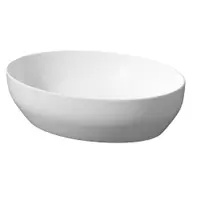 Lavoar pe blat alb mat 50 cm, oval, Cersanit Larga