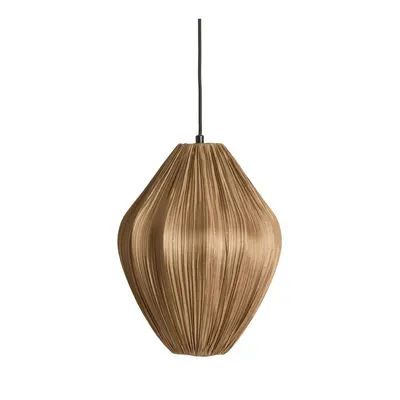 Lustră maro cu abajur textil ø 12 cm Verita – Light & Living