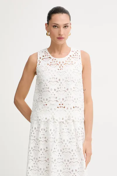 Twinset top pentru femei, din dantelă