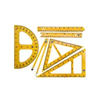 Set geometrie magnetic, 5 piese, pentru table scolare, Teacher