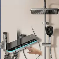 Coloana de Dus Smart, Display LED, Comenzi Piano, 4 Moduri de Pulverizare, Rotatie 360°, Tehnologie de Pulverizare cu Aer, Materiale Premium, Para Dus, Robinet Ascuns, Fara Conectare Electrica