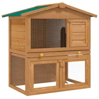 Gossi cusca de exterior iepuri cusca adapost animale mici 3 usi lemn