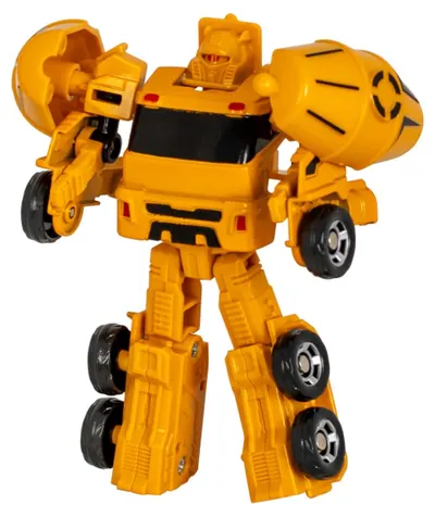 Figurină metalică transformabilă 2 în 1 Raya Toys - Bestia din aliaj blindat, betonieră
