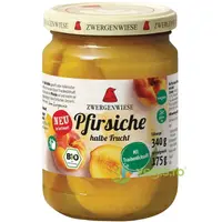 Compot de Piersici Jumatati fara Gluten Ecologic/Bio 340g