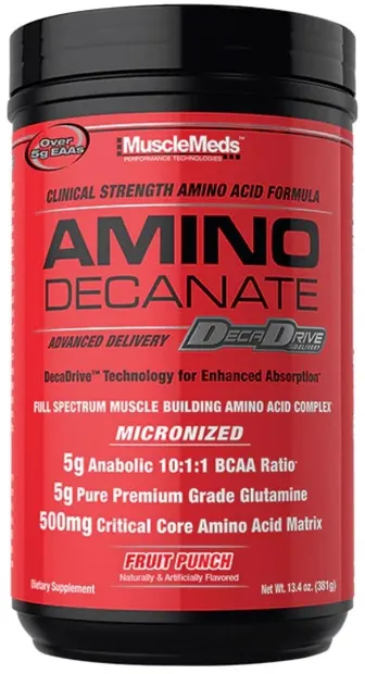 Amino Decanate, punch de fructe, 381 g, Muscle Meds