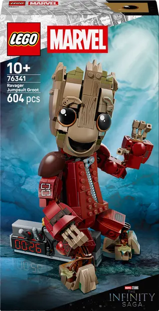 Constructor LEGO Marvel Super Heroes - Groot în costum de Ravager (76341)