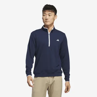 Geacă ușoară golf cu fermoar scurt Adidas Bleumarin Bărbați