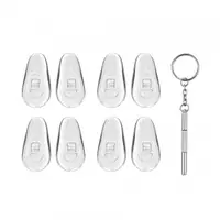 Pernute Siliconice Ochelari si Surubelnita Techsuit ST1, Set 4 bucati, Transparente