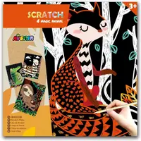 Scratch desene Avenir - Animale, 4 buc.
