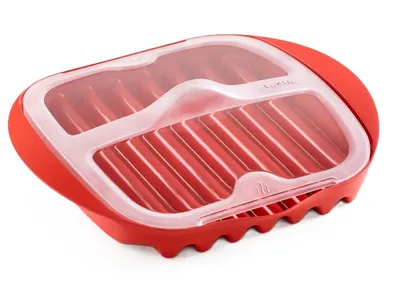 Recipient pentru bacon pentru cuptor cu microunde Lekue - Pentru 6 felii