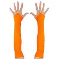 Manusi neon portocaliu fara degete