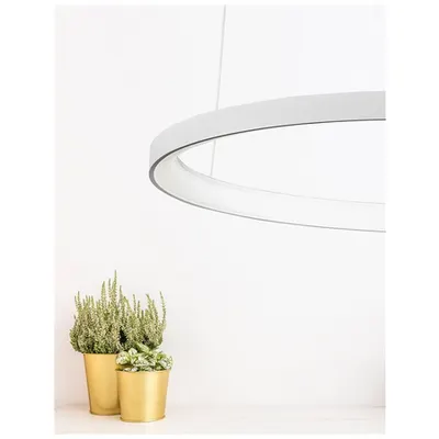 Lampa suspendata PERTINO Dimabil Nisipiu Alb Aluminiu & Acrylic LED 60 Wat 230 Volt 3600Lm 3000K IP20