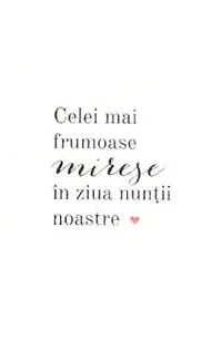 Felicitare cadou de nunta pentru mirese. Bride