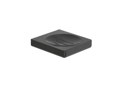 Savoniera Roca Tempo A817023CN0, montare pe perete, metal, lucios, Negru titan
