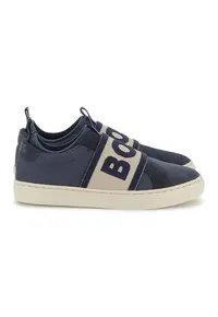 Pantofi sport slip-on cu logo - Bleumarin