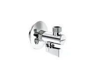 Robinet coltar Roca Aqua A525168200, conexiune alimentare 1/2 inch, conexiune iesire 3/8 inch, filtru, Crom