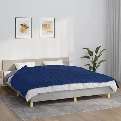 Gossi patura cu greutati, albastru, 155x220 cm, 7 kg, material textil