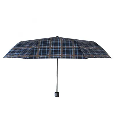 Umbrelă bărbați MINI manuală Perletti scottish blue squares
