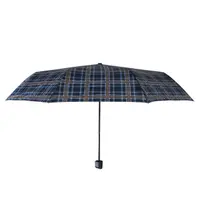 Umbrelă bărbați MINI manuală Perletti scottish blue squares