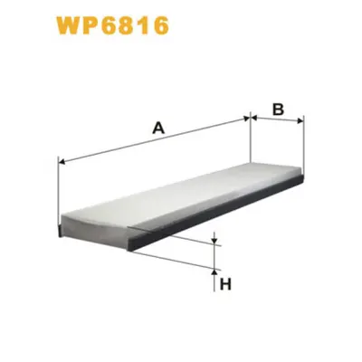Filtru, aer habitaclu WIX FILTERS WP6816