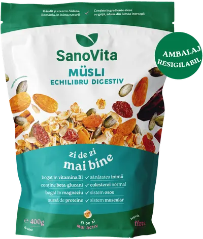 Musli echilibru digestiv, 400g, SanoVita