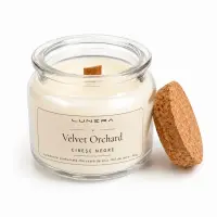 Lumânare parfumată din ceară de soia Velvet Orchard - Cireșe negre și Vanilie 90 g - Transparent