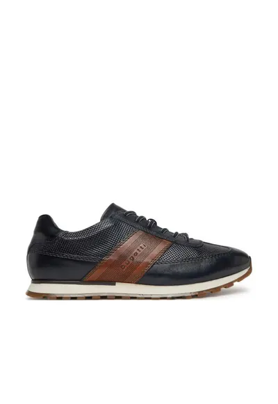 Pantofi sport barbati - 331-ARX01-4100 - Piele naturala - Bleumarin