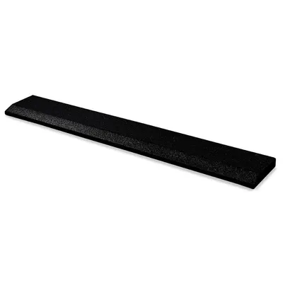 Pardoseală sport cu margine din cauciuc - 108x15 cm - 30 mm grosime - Negru