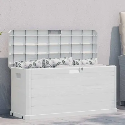 vidaXL Ladă de depozitare pentru grădină, 280 L, gri deschis
