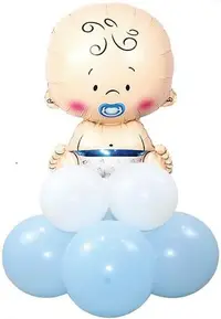 Set de baloane PartyGo - Baby Boy, 9 buc