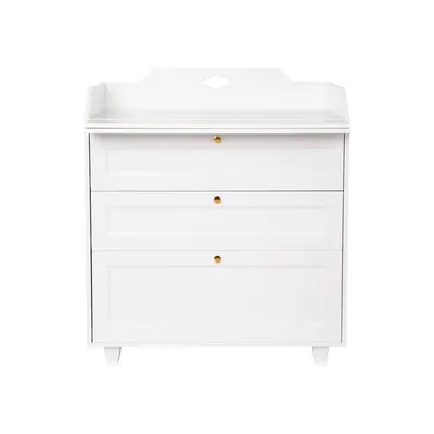 Comodă de copii albă cu masă de schimbat 88x102x60 cm Luca – Cam Cam Copenhagen