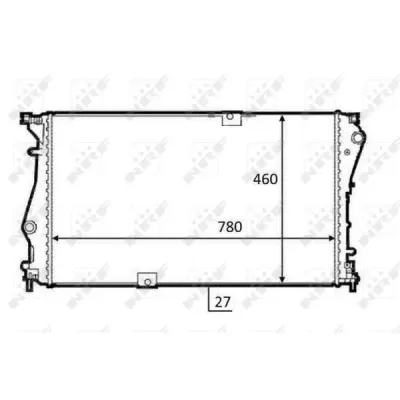 Radiator, racire motor NRF 58498