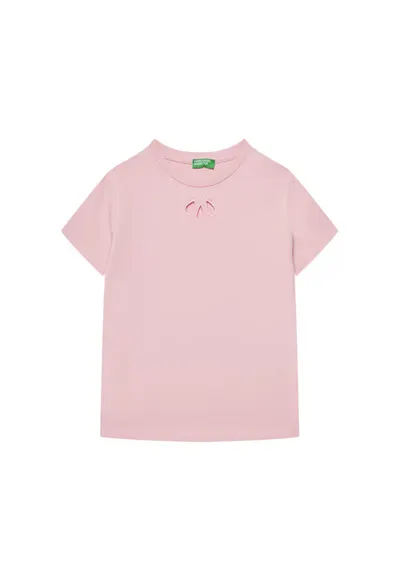 Tricou fete 3P4ZC10O0 - Bumbac - Roz - Roz