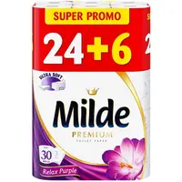 Hartie Igienica Milde Relax Purple, 3 Straturi, 24+6 Role