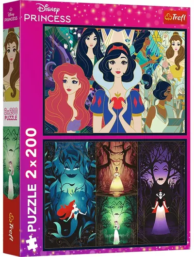 Puzzle Trefl de la 2 x 200 piese - Prințese încântătoare