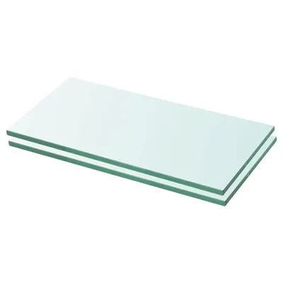 vidaXL Rafturi, 2 buc., 20 x 30 cm, panouri sticlă transparentă