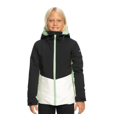 Geaca de snowboard pentru copii ROXY Silverwinter Girl true black 10/M