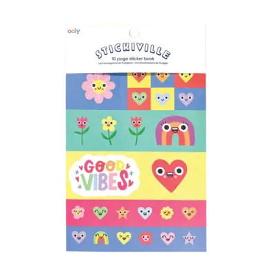 Abtibilduri Stickiville Happy Hearts - 10 pagini