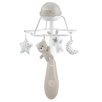 Carusel muzical 3 in 1 Chicco Rainbow cu proiectie, unisex, 0 luni+