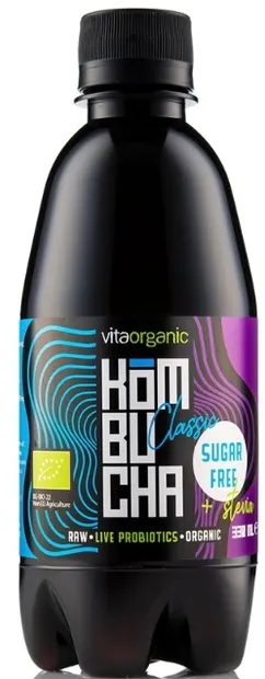 Vita Organic Kombucha bio fără zahăr, classic, 330 ml