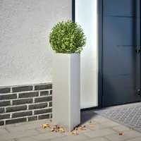 vidaXL Jardiniere grădină, 2 buc. 30x26x75 cm oțel galvanizat triunghi