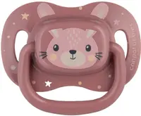 Suzetă siluni etrică din silicon Canpol - Cute Aniluni als, 6-18 luni , roz