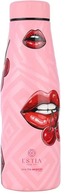 Sticlă termo Estia Save the Aegean - Blush Pop, 500 ml