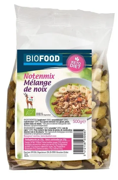 Mix bio raw de nuci, 500 g, Damhert